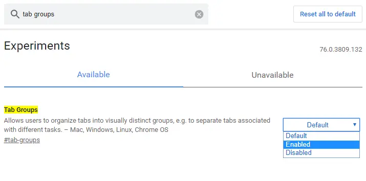 Cómo habilitar la función "Grupos de pestañas" en Google Chrome 2