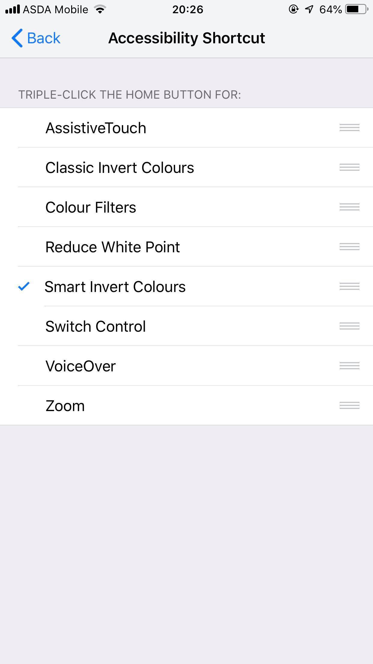 Cómo invertir los colores en el iPhone 3