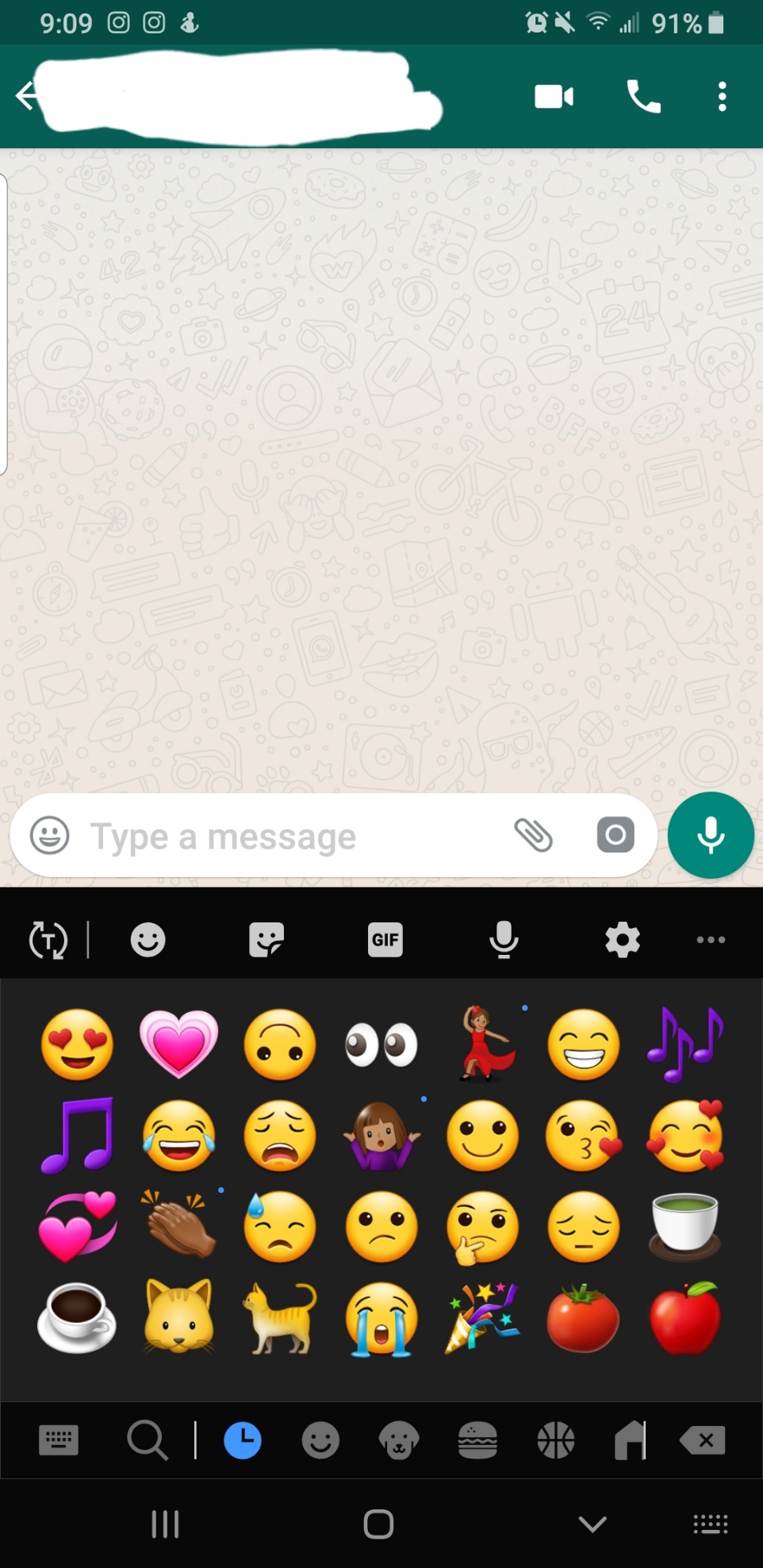 Cómo enviar el corazón palpitante Emoji en WhatsApp 3
