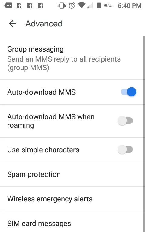 Mensajes de grupo de Android 101 2