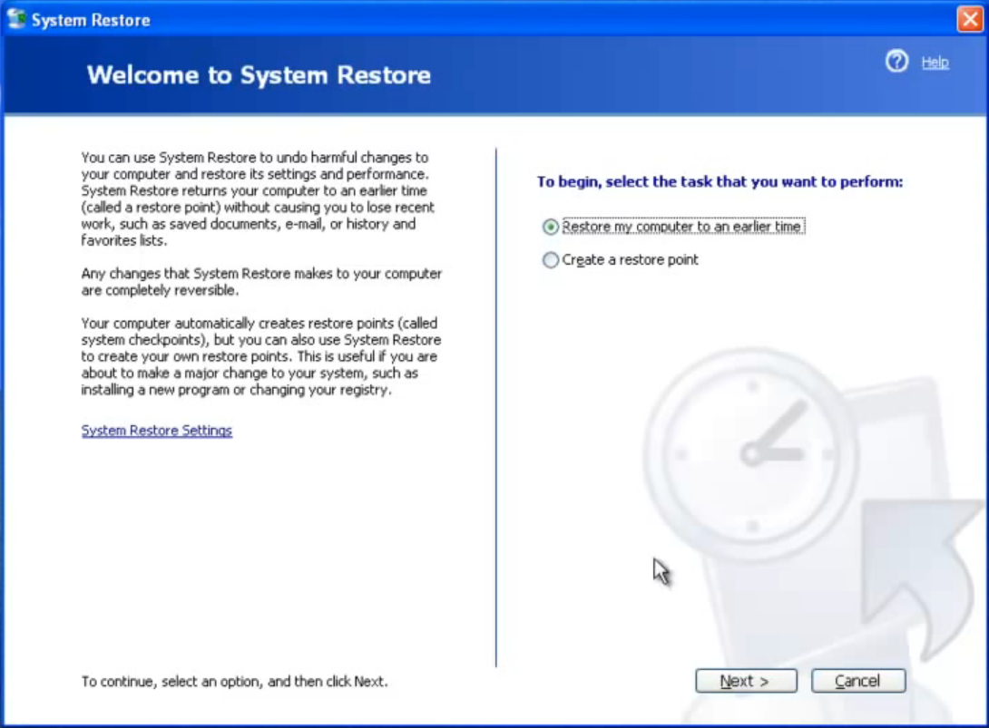 Cómo restablecer Windows XP a la configuración de fábrica 3