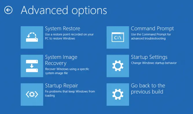 Arreglar el inicio atascado en el círculo giratorio de Windows 10 3