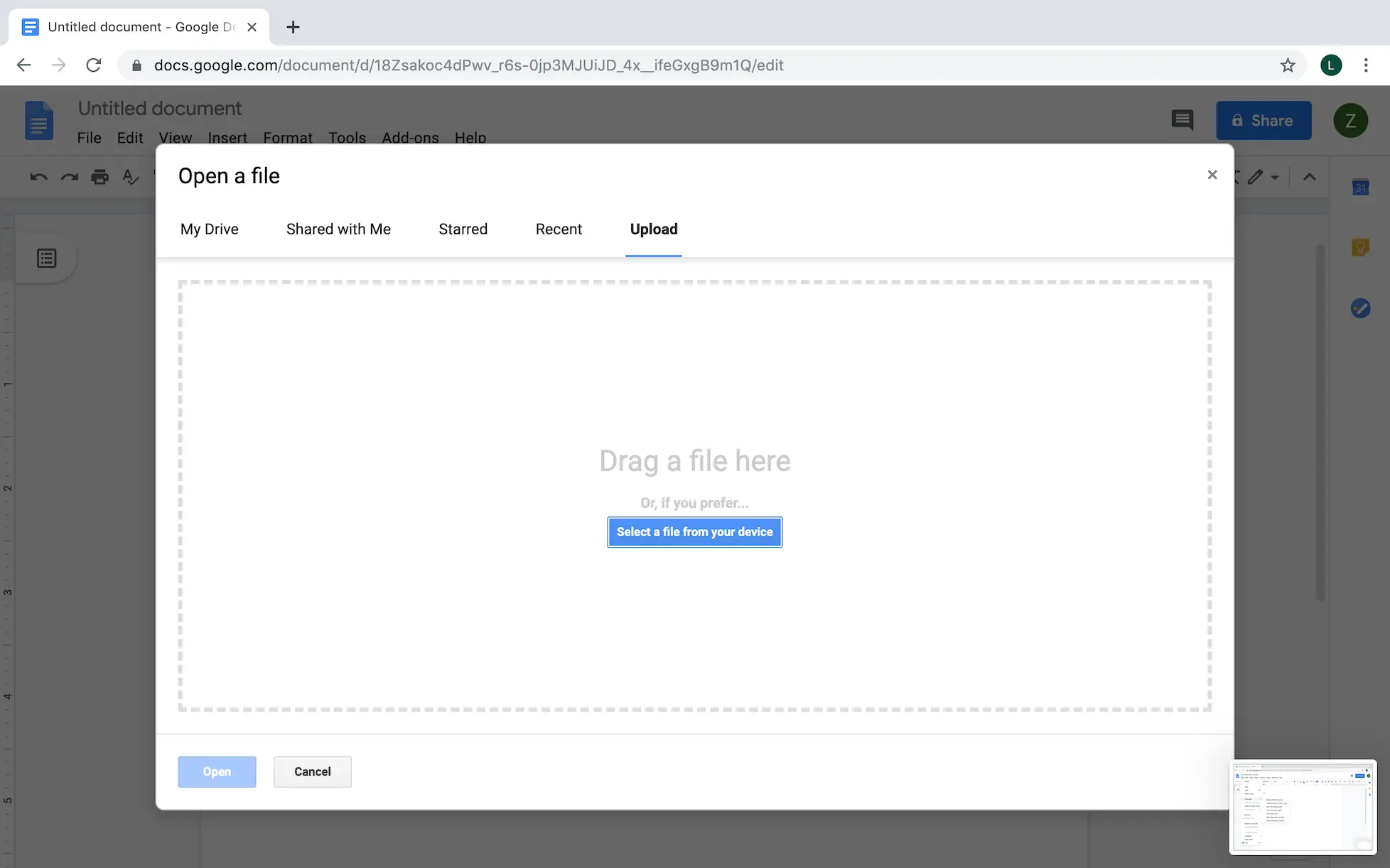 Cómo convertir el formato PDF a Google Doc 2