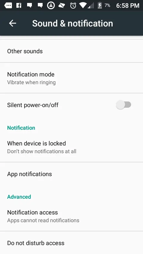 Cómo cambiar la configuración de las notificaciones de Android 4