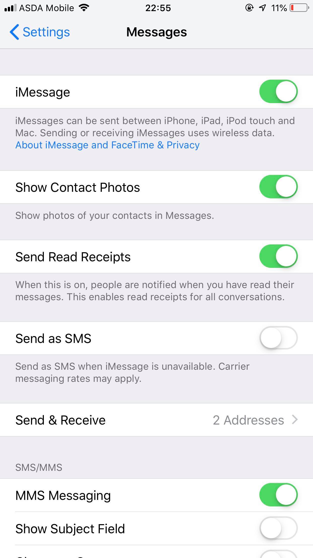 Arreglar que iMessage no esté sincronizado entre el Mac y el iPhone 1