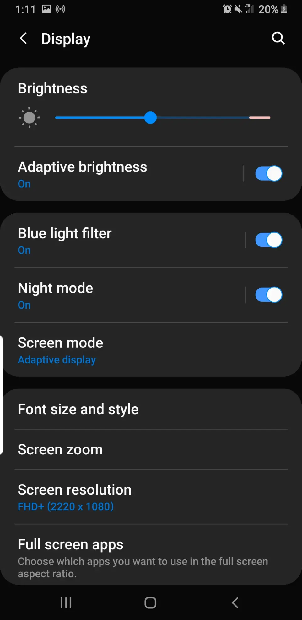 Cómo oscurecer la pantalla de Android 1
