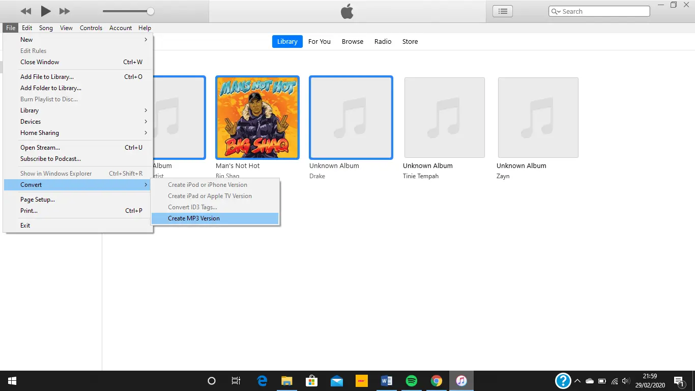Cómo exportar canciones como MP3 desde iTunes 4