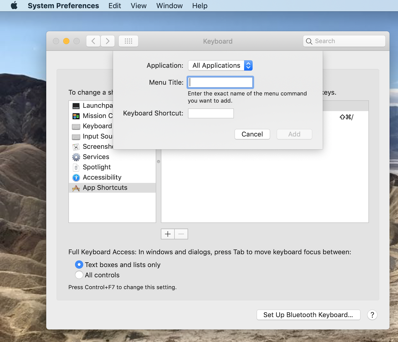Cómo crear atajos de teclado personalizados en el Mac 3