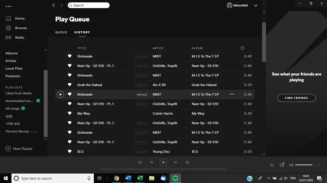 Cómo ver las canciones recientes en Spotify 3