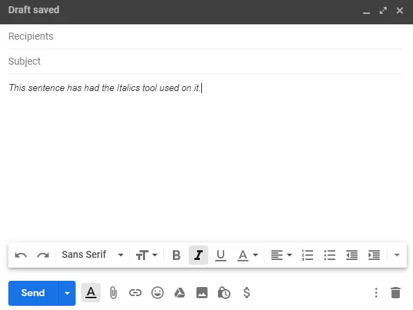 Cómo tachar texto en Gmail 6