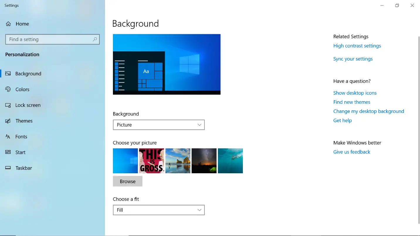 Cómo establecer diferentes fondos de pantalla en múltiples monitores en Windows 10 2