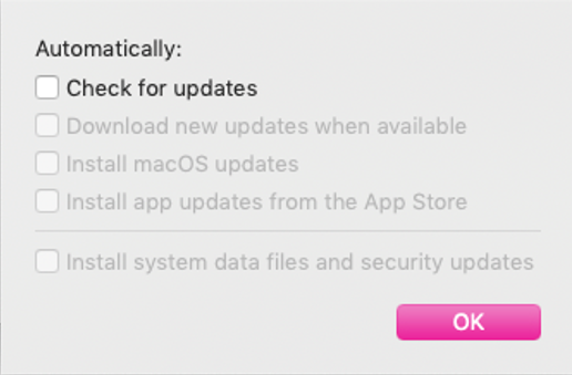 Cómo detener la notificación de actualización de Mac 4