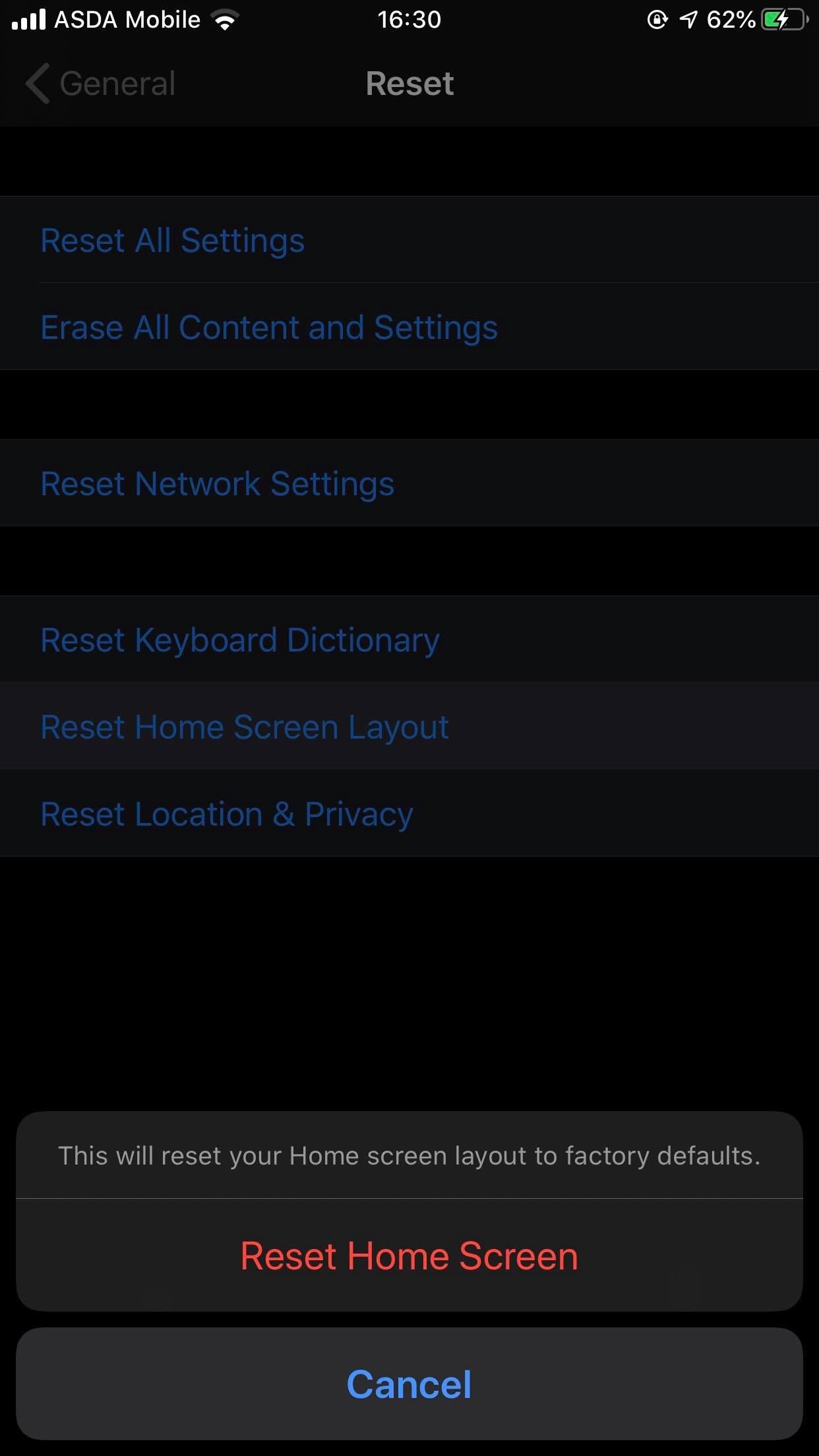 Cómo restablecer el diseño de la pantalla de inicio en el iPhone 3