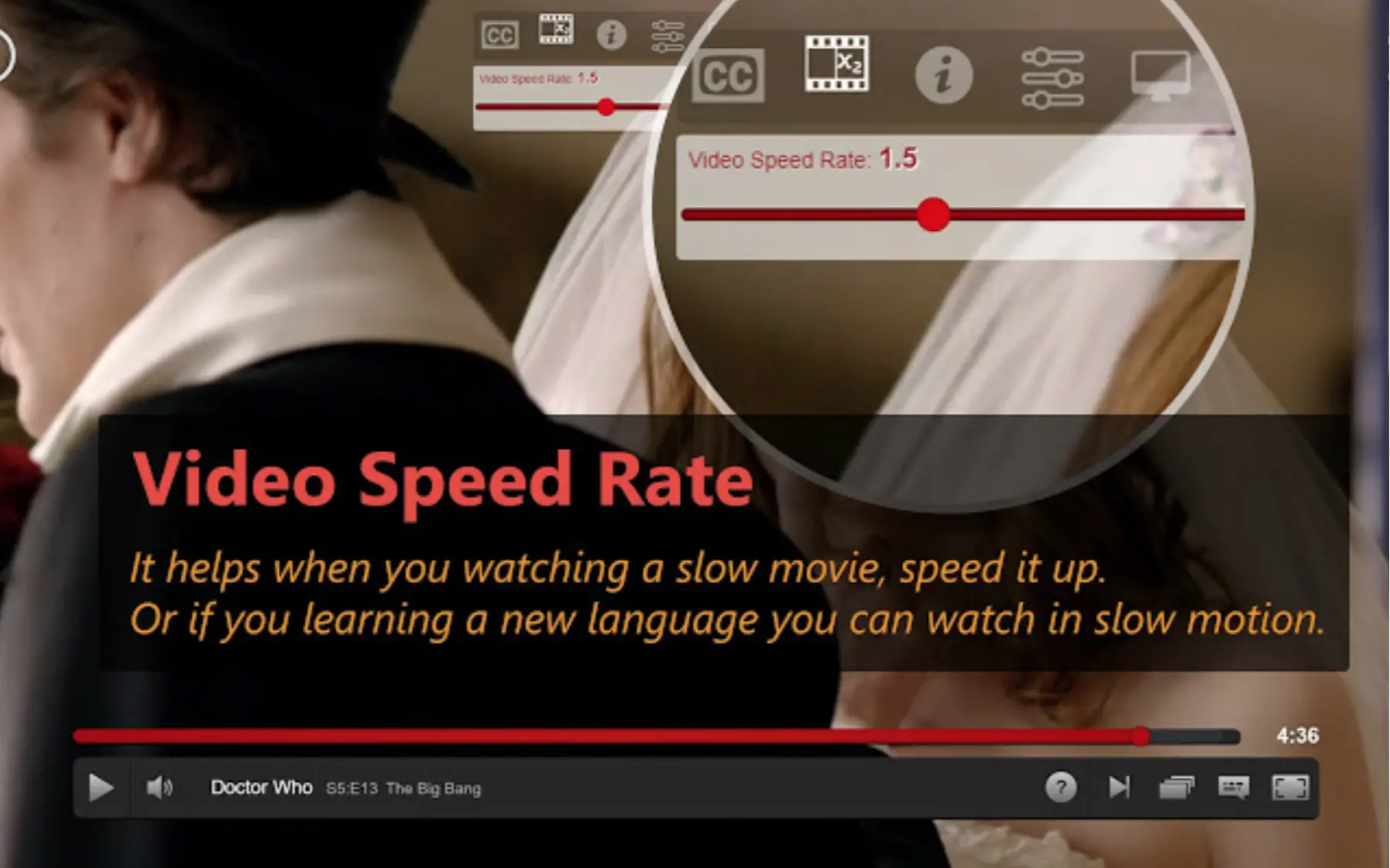 Cómo cambiar la velocidad de reproducción de Netflix 1