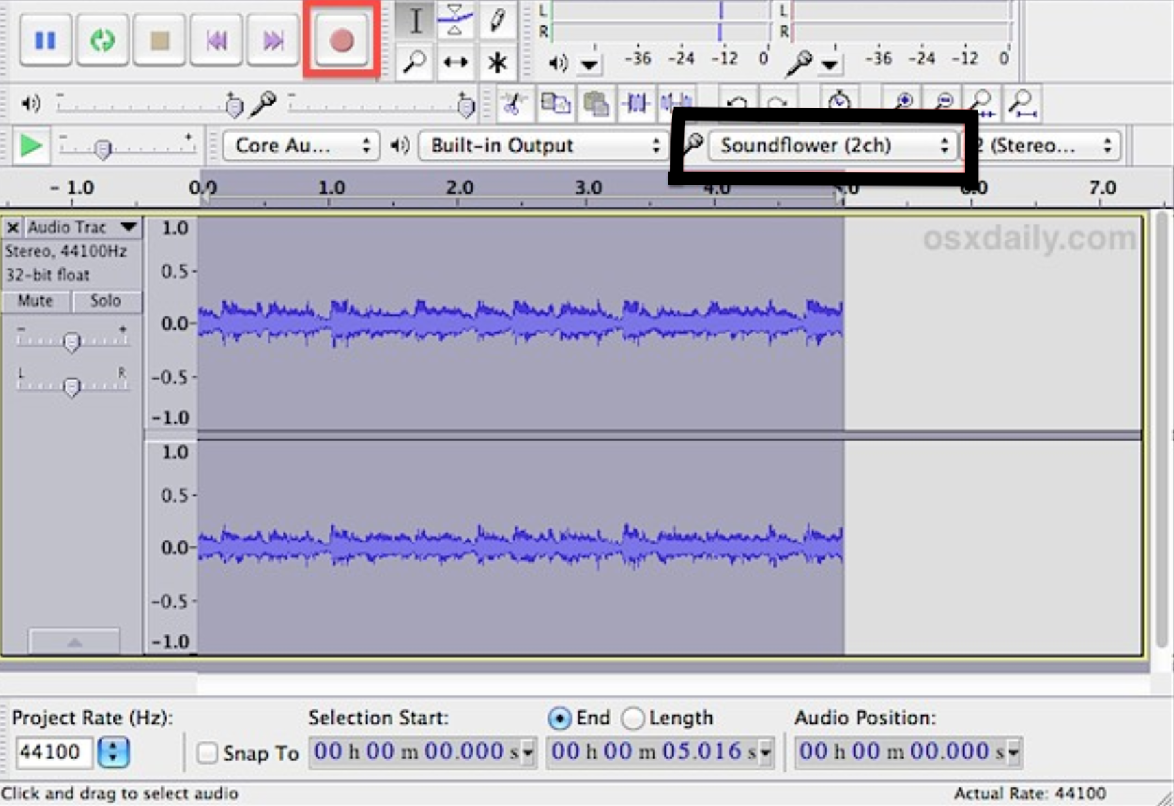 Cómo grabar el sistema de audio Mac 2