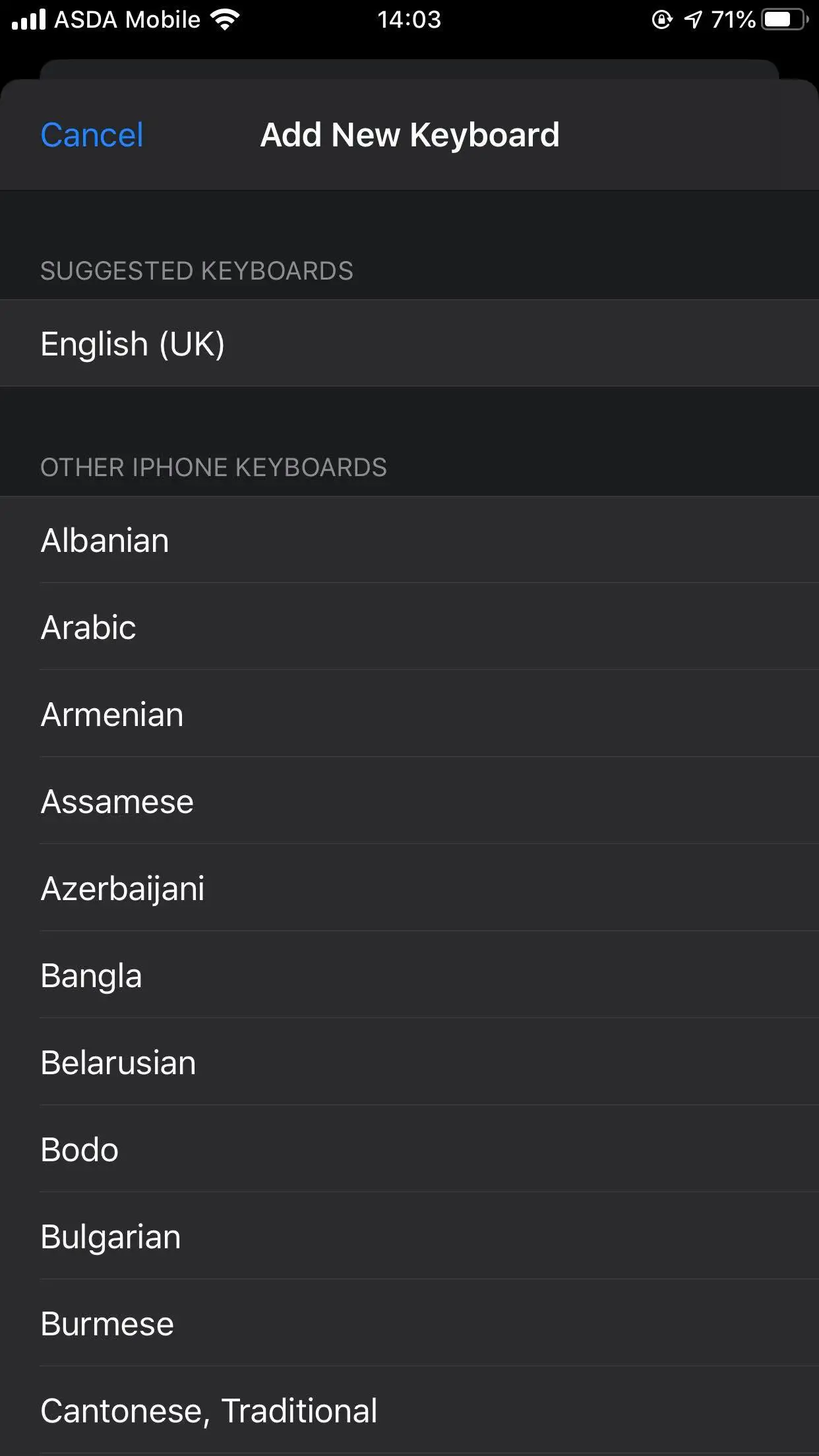 Cómo cambiar el idioma en el teclado del iPhone 3