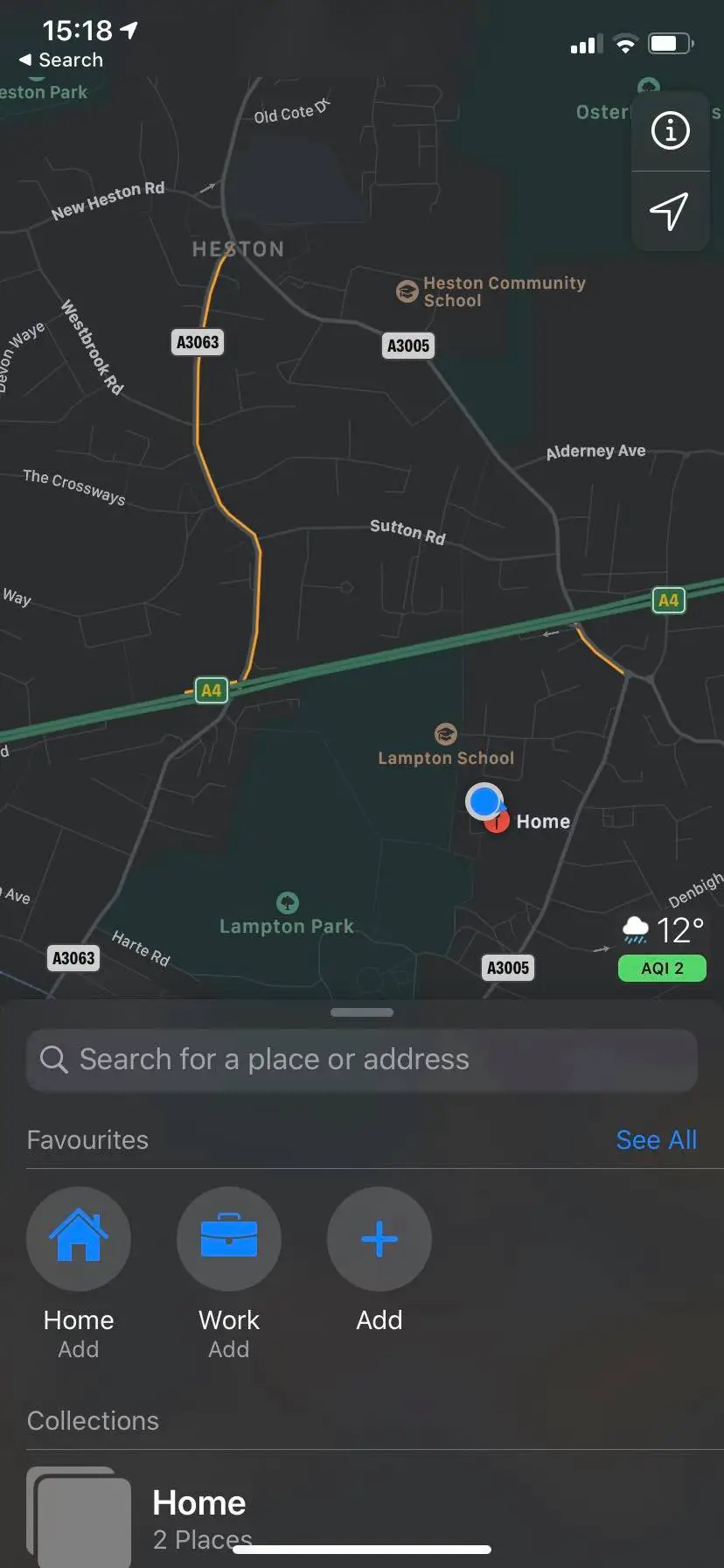 Cómo dejar caer un alfiler en el iPhone de Apple Maps 1