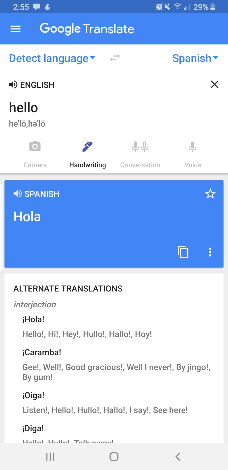 Cómo cambiar de idioma en Google Translate 6