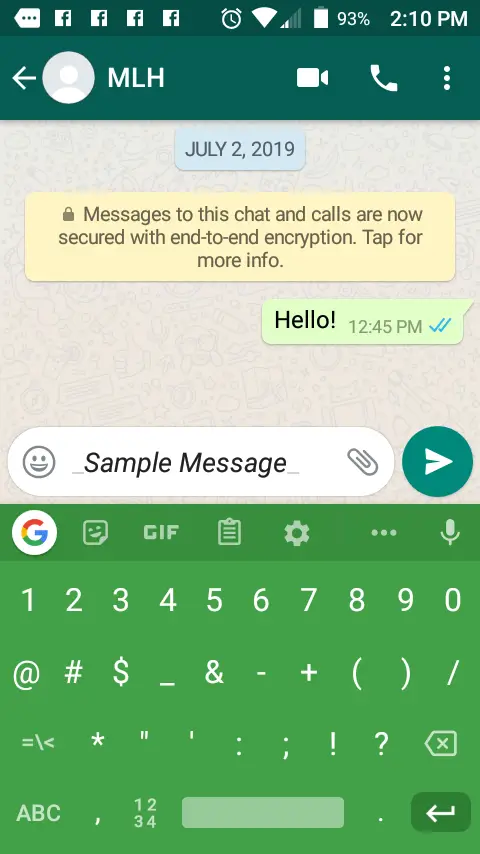 Cómo cambiar las fuentes en WhatsApp 4