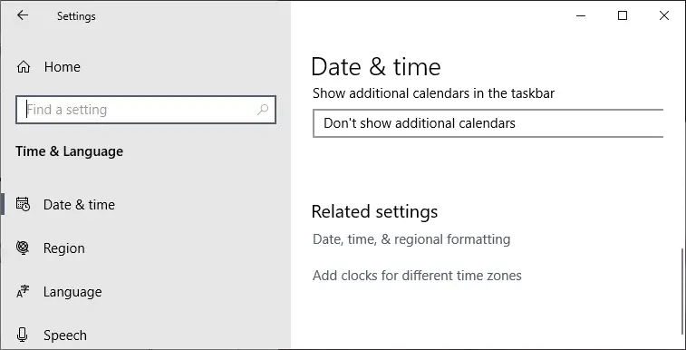 Cómo sincronizar el reloj en Windows 10 3