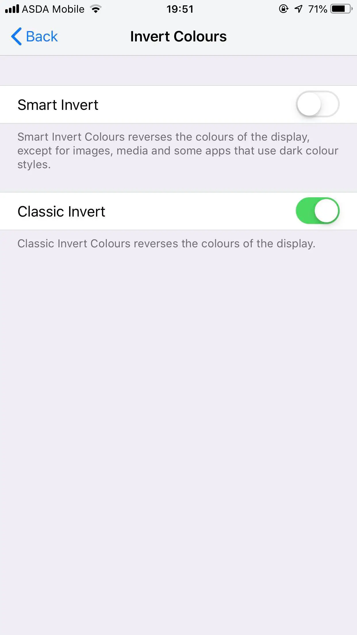 Cómo invertir los colores en el iPhone 1