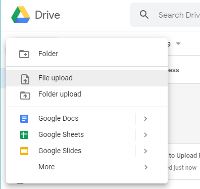 Cómo subir archivos a Google Drive 2