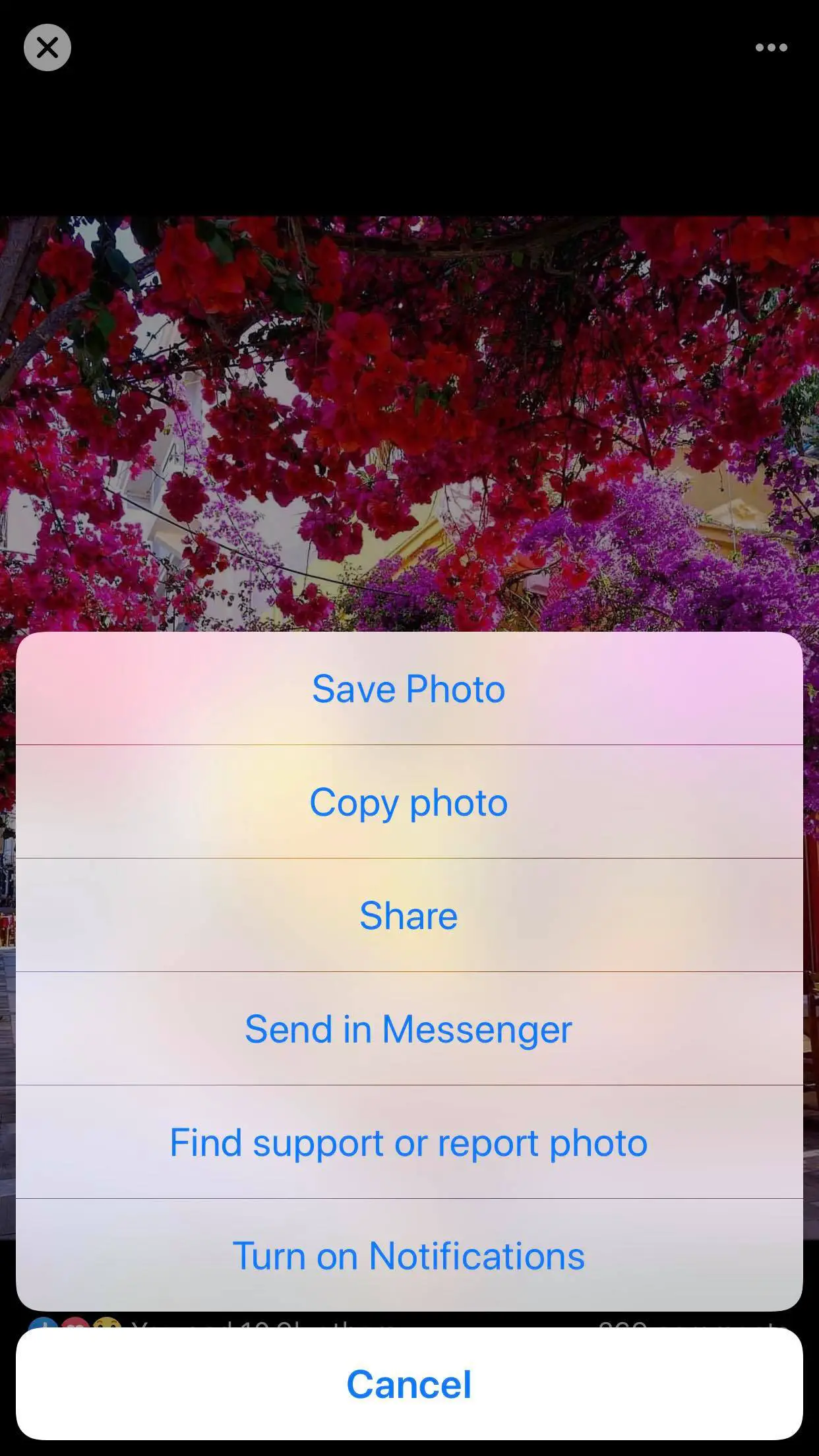 Cómo guardar fotos de Facebook a iPhone 1