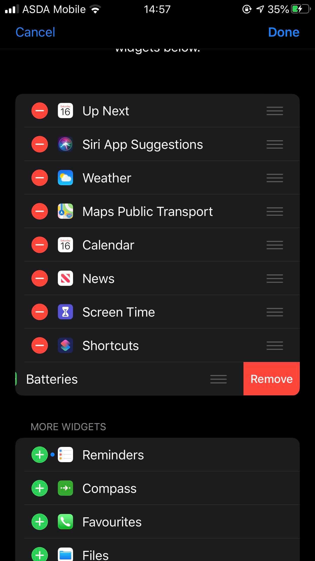 Cómo añadir y eliminar widgets en la pantalla del iPhone 3