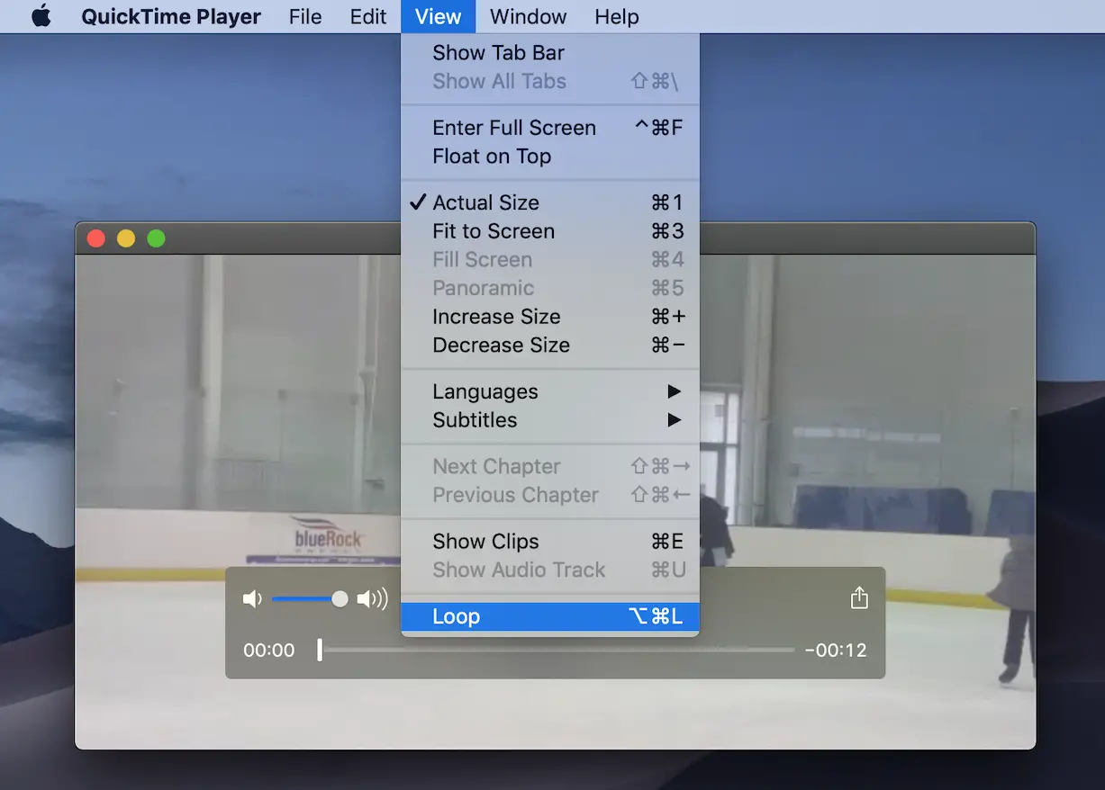 Cómo hacer un bucle de vídeo QuickTime Player en Mac 1