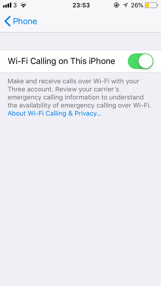 Cómo activar las llamadas WI-FI en el iPhone 1