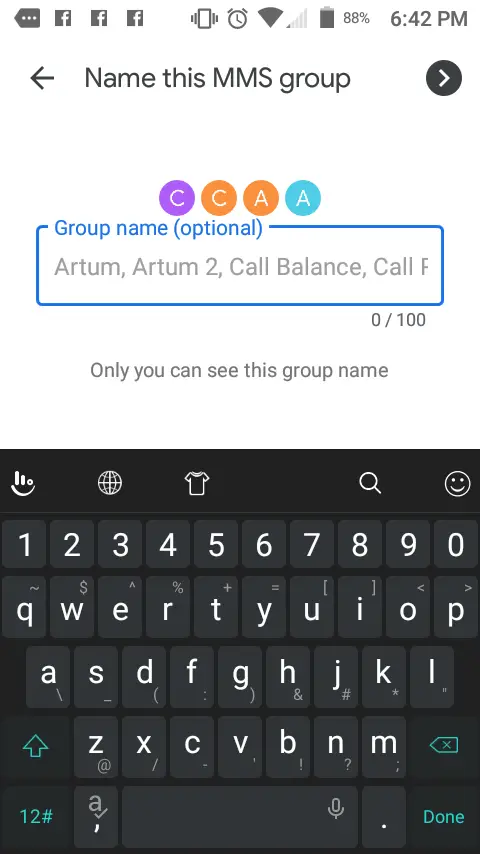 Mensajes de grupo de Android 101 4