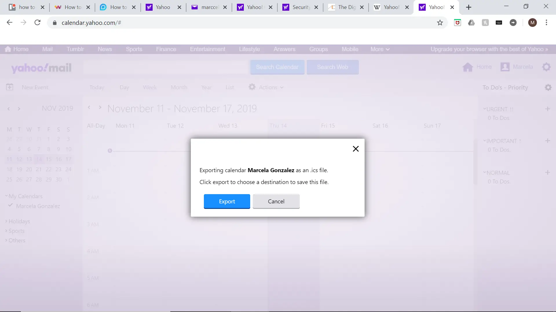 Cómo sincronizar el calendario de Yahoo con Outlook 5
