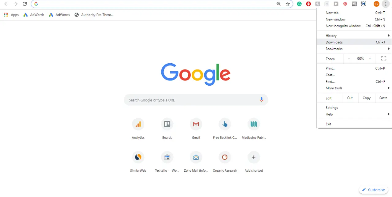 Cómo ver las descargas en Google Chrome 2