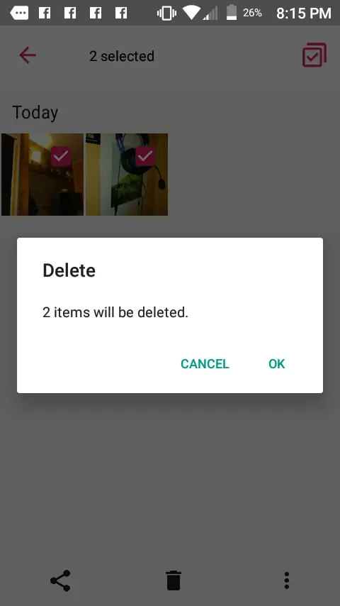 Cómo eliminar fotos en WhatsApp 4