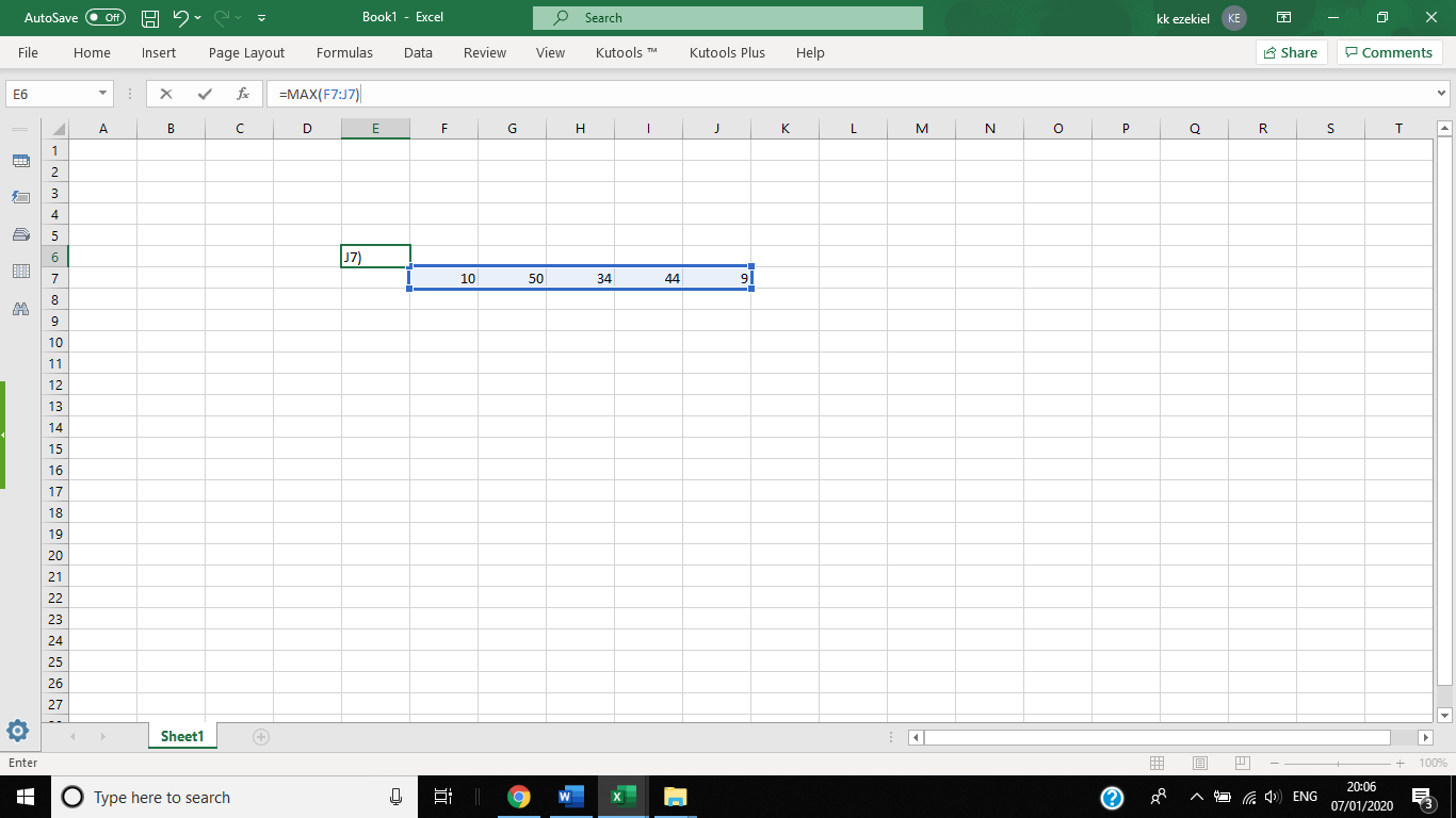 Cómo calcular el rango en Excel 4