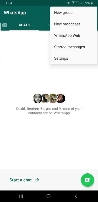 Cómo cambiar la imagen del perfil en WhatsApp 2