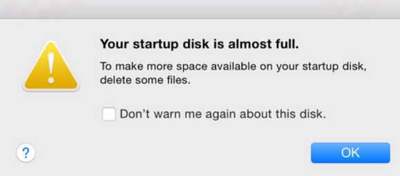 Qué hacer si el disco de inicio está casi lleno Mac 1