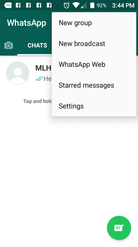 Cómo guardar el historial de chat de WhatsApp 1