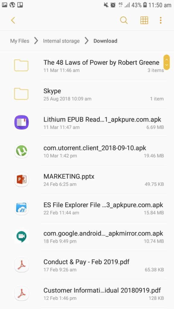 Cómo usar UTorrent en Android 7