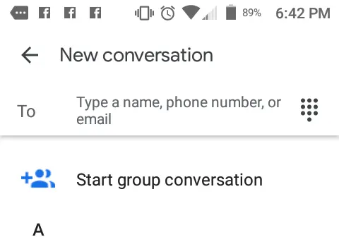 Mensajes de grupo de Android 101 3