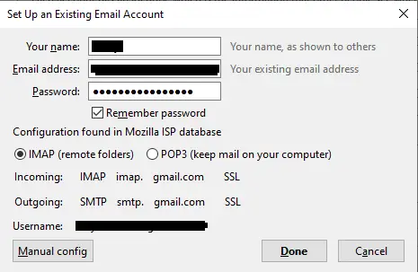Cómo acceder a Gmail con Mozilla Thunderbird 9