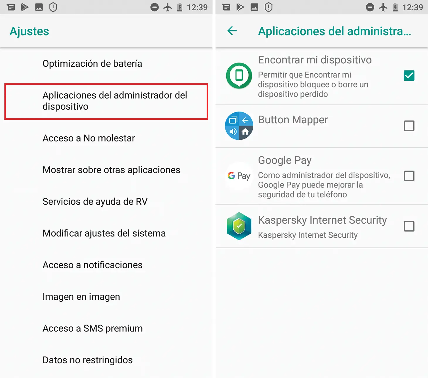 Aplicaciones del sistema Android que son seguras de desactivar 34