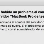 Arreglar "Hubo un problema de conexión al servidor" Mac