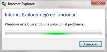 Arreglar "Internet Explorer ha dejado de funcionar" 3