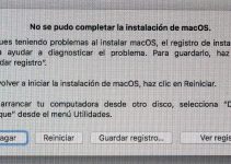 Arreglar La instalación del macOS no pudo ser completada 10