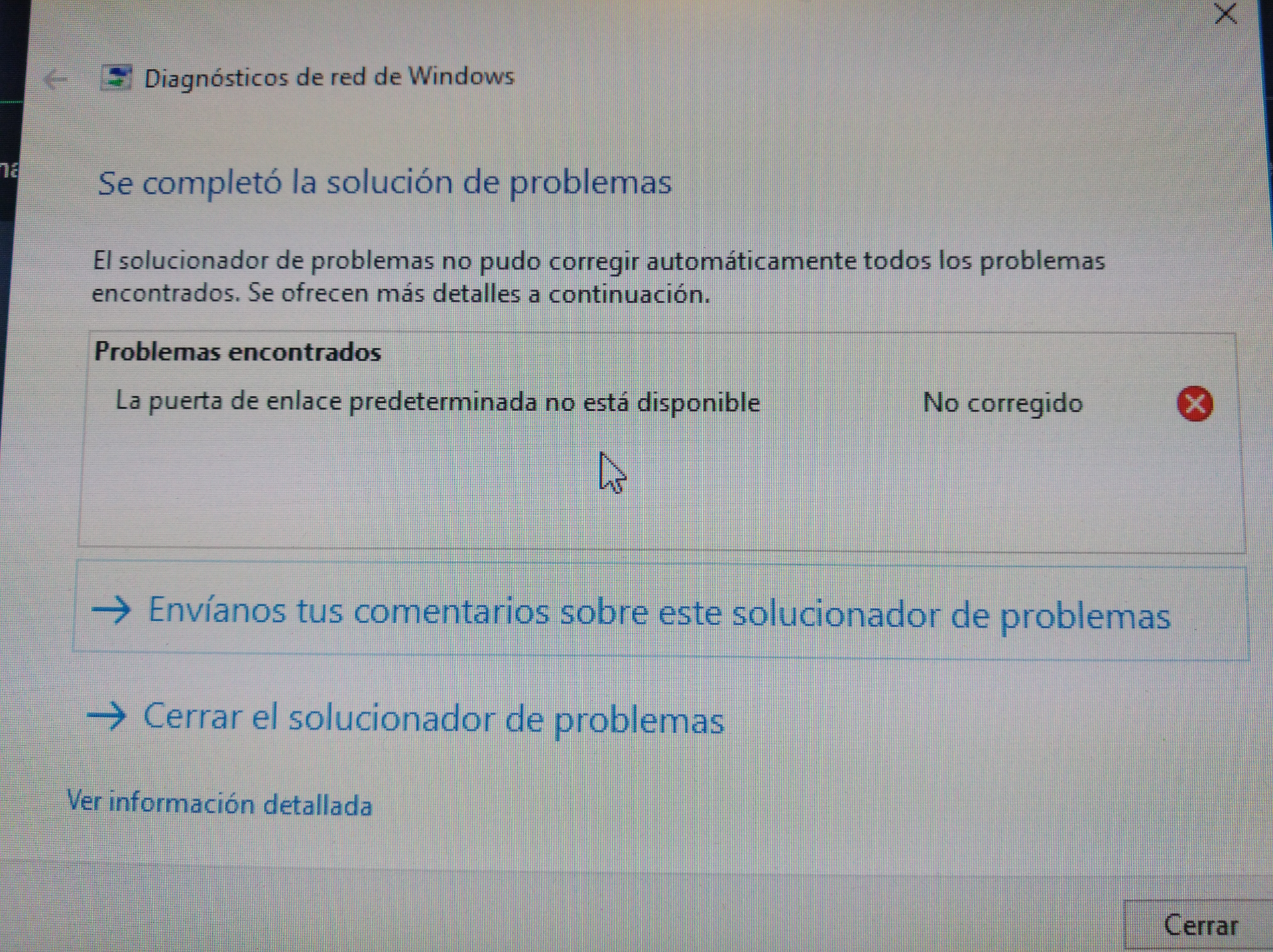 Arreglar "la puerta de enlace predeterminada no está disponible" Windows 7 13