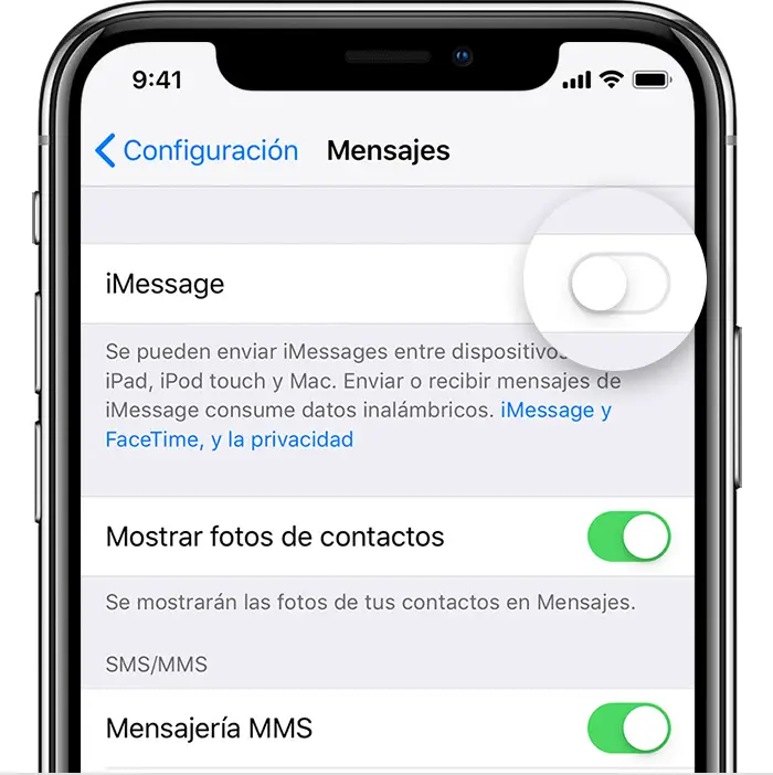 Arreglar los mensajes de texto retrasados en el iPhone 22