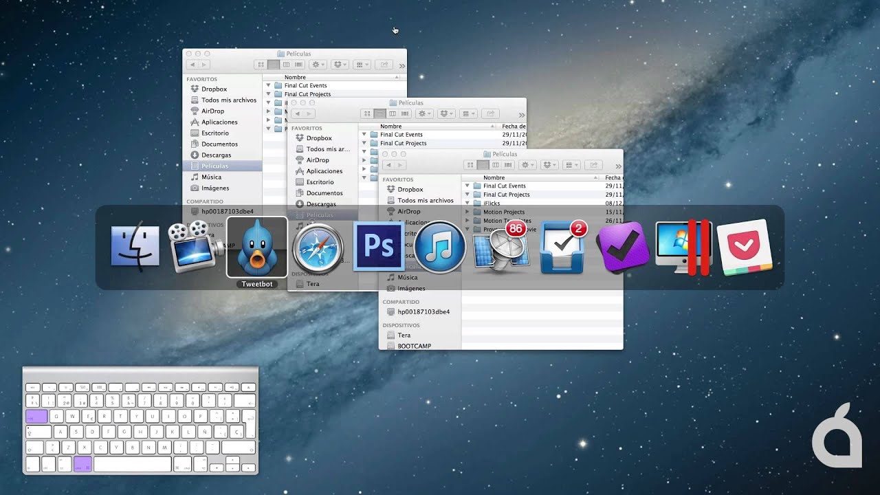 Atajos de teclado para la gestión de ventanas de Mac 7