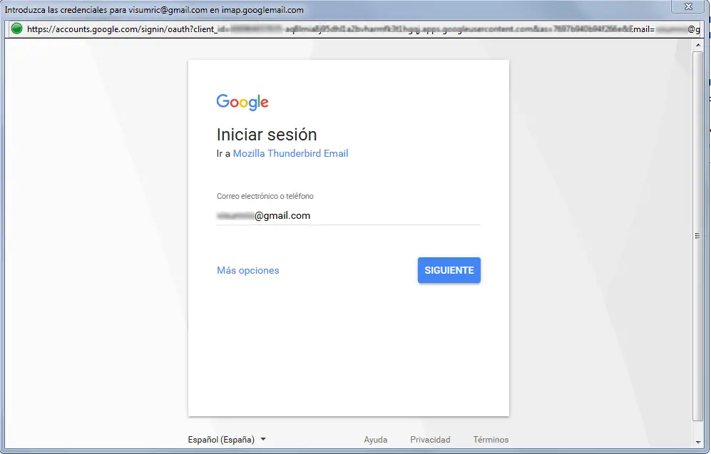 Cómo acceder a Gmail con Mozilla Thunderbird 5