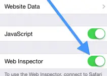 Cómo activar el inspector web para depurar el iPhone de Safari 15